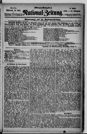 Nationalzeitung vom 24.06.1868