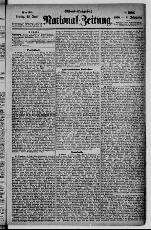 Nationalzeitung vom 26.06.1868