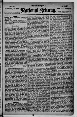 Nationalzeitung vom 27.06.1868
