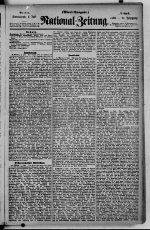 Nationalzeitung vom 04.07.1868