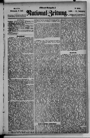 Nationalzeitung vom 08.07.1868