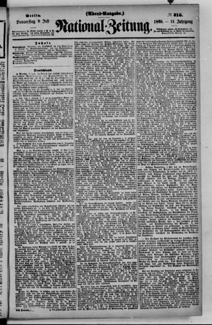 Nationalzeitung on Jul 9, 1868