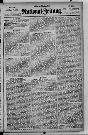 Nationalzeitung on Jul 10, 1868
