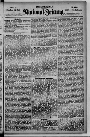 Nationalzeitung vom 14.07.1868