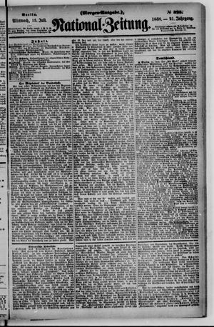 Nationalzeitung vom 15.07.1868