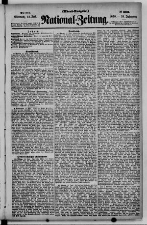 Nationalzeitung vom 15.07.1868