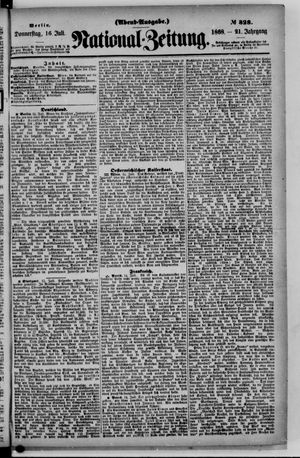 Nationalzeitung vom 16.07.1868