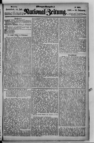 Nationalzeitung vom 18.07.1868