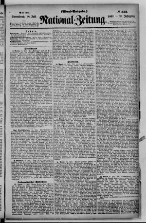Nationalzeitung vom 18.07.1868