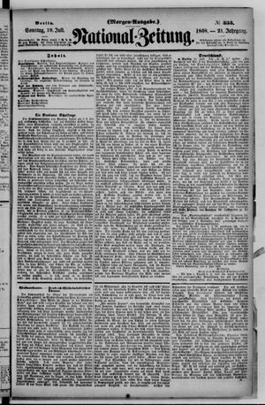 Nationalzeitung vom 19.07.1868
