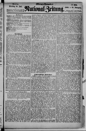 Nationalzeitung vom 21.07.1868