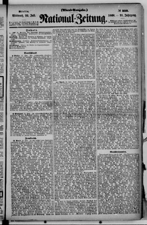 Nationalzeitung on Jul 22, 1868