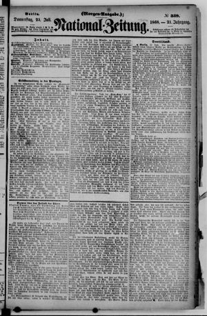 Nationalzeitung vom 23.07.1868