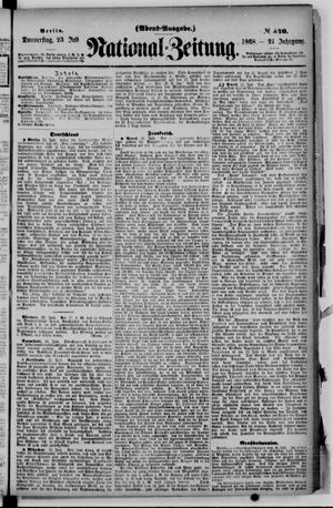 Nationalzeitung vom 23.07.1868