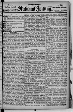 Nationalzeitung vom 24.07.1868