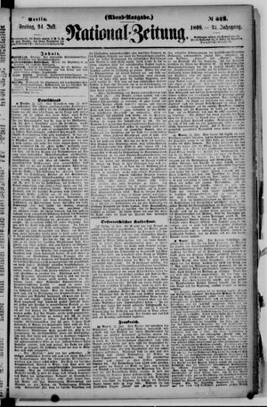 Nationalzeitung vom 24.07.1868