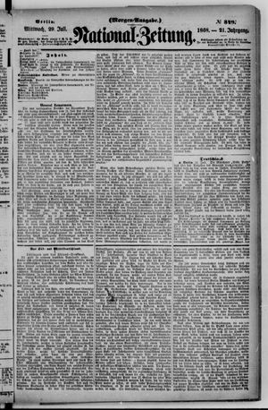 Nationalzeitung vom 29.07.1868