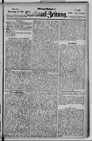 Nationalzeitung vom 30.07.1868