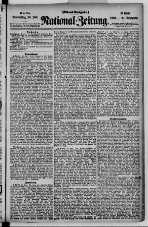 Nationalzeitung vom 30.07.1868