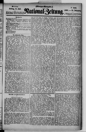 Nationalzeitung vom 31.07.1868