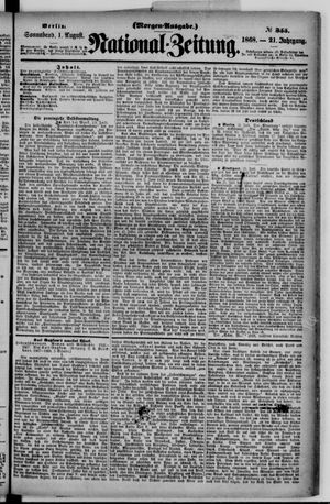 Nationalzeitung vom 01.08.1868