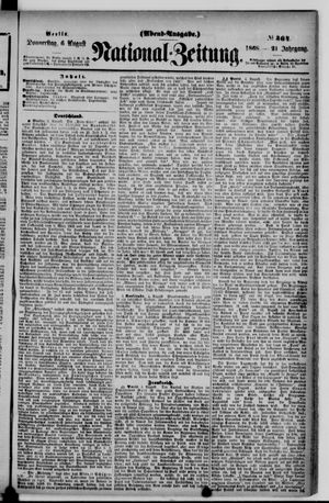 Nationalzeitung vom 06.08.1868