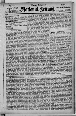 Nationalzeitung vom 07.08.1868