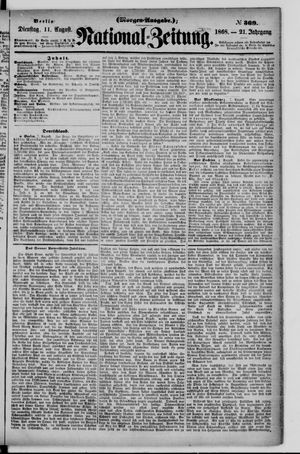 Nationalzeitung vom 11.08.1868