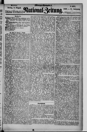 Nationalzeitung vom 14.08.1868