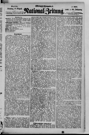 Nationalzeitung on Aug 18, 1868