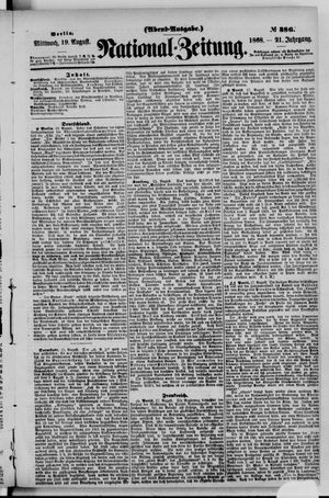 National-Zeitung vom 19.08.1868