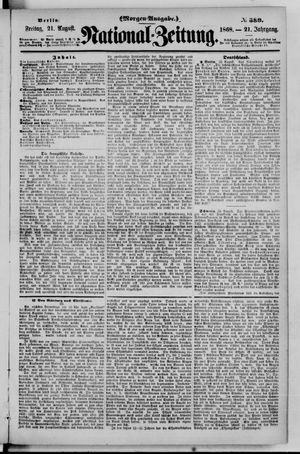 Nationalzeitung on Aug 21, 1868