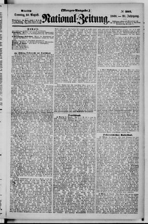 Nationalzeitung vom 23.08.1868