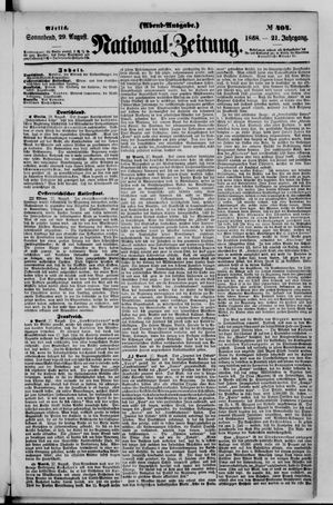 Nationalzeitung on Aug 29, 1868