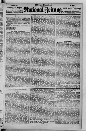 Nationalzeitung vom 30.08.1868