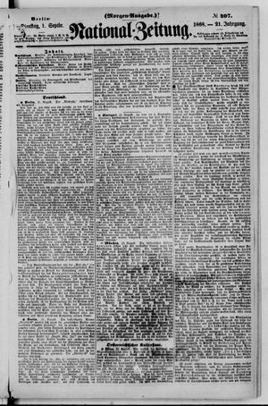 Nationalzeitung vom 01.09.1868