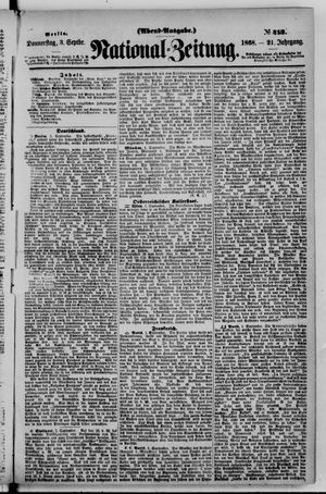 Nationalzeitung vom 03.09.1868