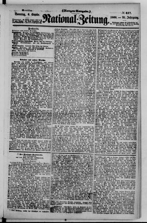 National-Zeitung vom 06.09.1868