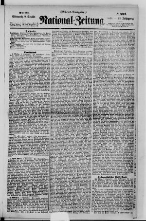 Nationalzeitung vom 09.09.1868