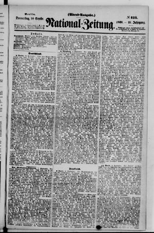 Nationalzeitung vom 10.09.1868