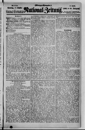 Nationalzeitung vom 13.09.1868