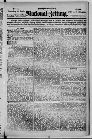 Nationalzeitung on Sep 17, 1868