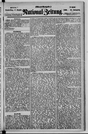 Nationalzeitung on Sep 17, 1868