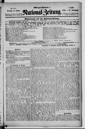 Nationalzeitung on Sep 25, 1868