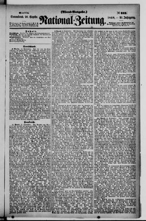 Nationalzeitung on Sep 26, 1868