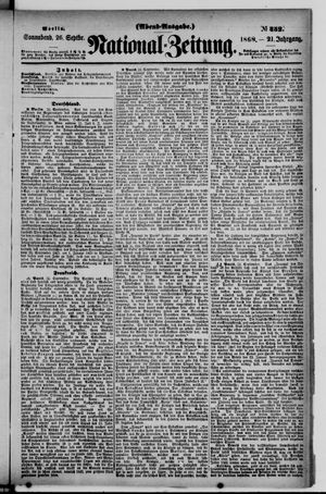 National-Zeitung vom 26.09.1868
