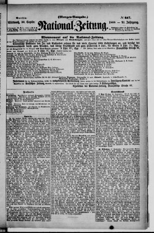 Nationalzeitung on Sep 30, 1868