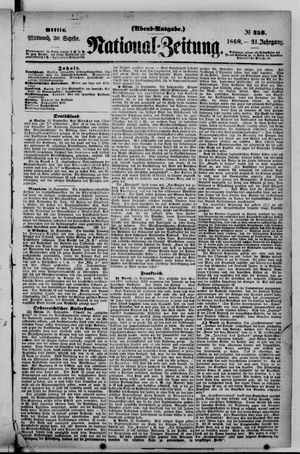 Nationalzeitung on Sep 30, 1868