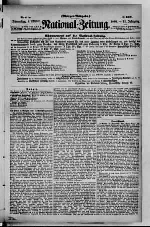 National-Zeitung vom 01.10.1868