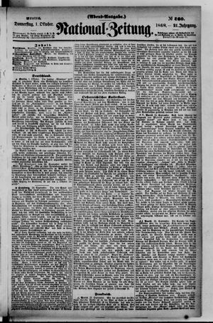 National-Zeitung vom 01.10.1868